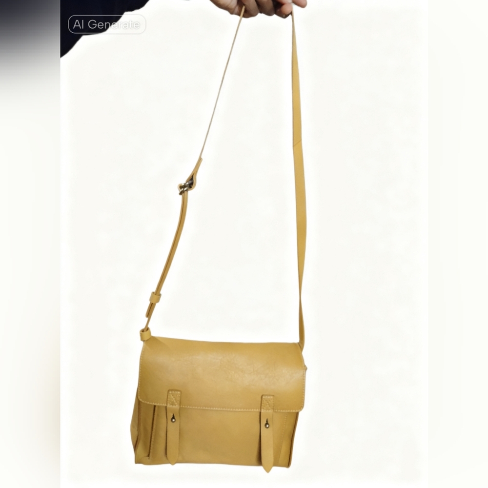 Abercrombie & Fitch Yellow Messenger Bag - Picture 2 of 5